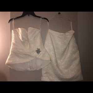 Two piece wedding dress